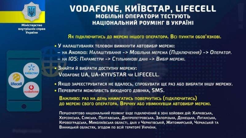 На тлі збою в Київстар. Як підключити безкоштовний національний роумінг